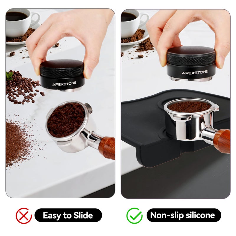 Apexstone Silicone Coffee Tamper Mat 8 Inch X 6 Inch, Espresso Silicone Mat, Espresso Tamper Mat, Coffee Tamp Mat - Image 3